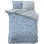 Sleeptime Dekbedovertrek Washed Cotton Blauw - Flanel
