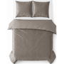 Sleeptime Dekbedovertrek Velvet Lining Taupe/Grijs - Velvet