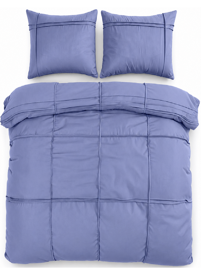 Sleeptime Dekbedovertrek Washed Tufted Blauw - Microvezel