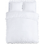 Sleeptime Dekbedovertrek Ruffles Wit - Microvezel