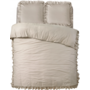 Sleeptime Dekbedovertrek Ruffles Taupe - Microvezel