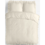 Sleeptime Dekbedovertrek Ruffles Creme - Microvezel