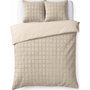 Sleeptime Dekbedovertrek Faux Fur Check Beige - Polyester