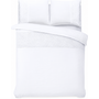 Sleeptime Dekbedovertrek Velvet Crossline Wit - Microvezel