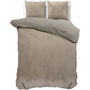 Sleeptime Dekbedovertrek Uni Taupe/Grijs - Velvet