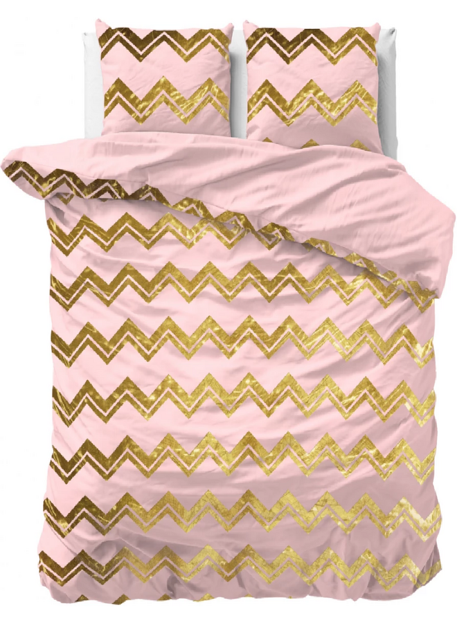 Sleeptime Dekbedovertrek Wave Roze - Microvezel
