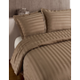 Primaviera Deluxe Dekbedovertrek Hotel Stripe Taupe - Katoensatijn