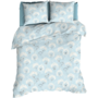 Romanette Dekbedovertrek Sneeuwbloemen Blauw - Flanel