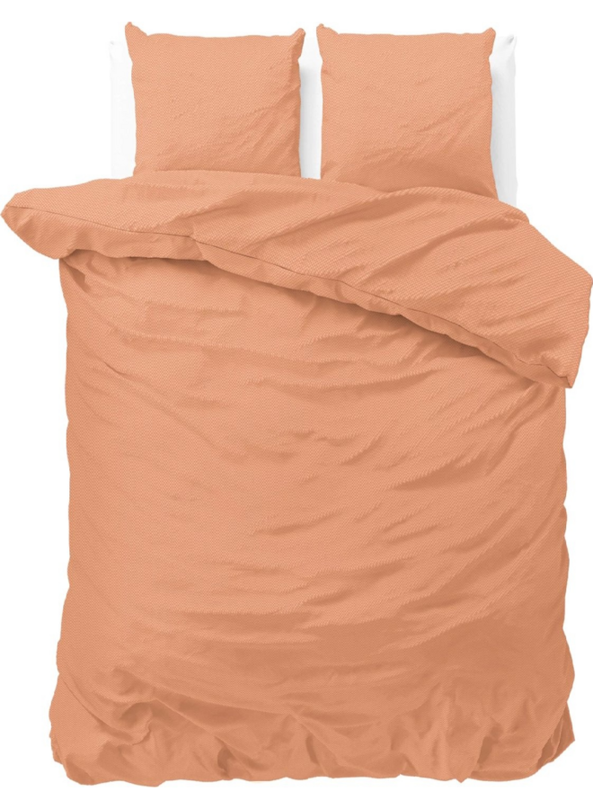 Dekbedovertrek Satin Point Oranje - Microvezel