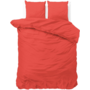 Zensation Dekbedovertrek Satin Point Rood - Microvezel
