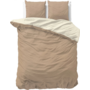 Zensation Dekbedovertrek Twin Face Uni Taupe/Creme - Microvezel
