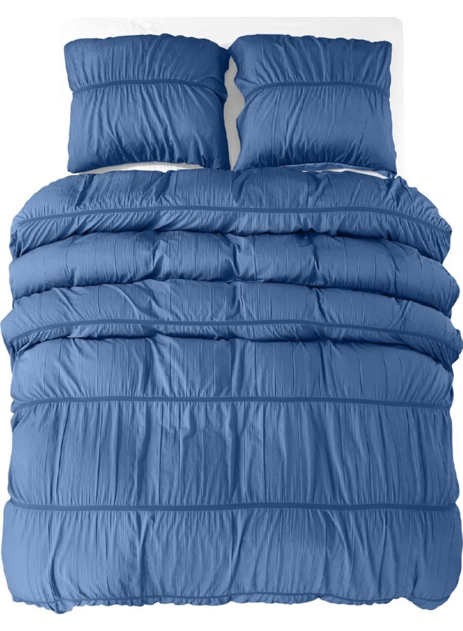 Zensation Dekbedovertrek Calais Blauw - Microvezel