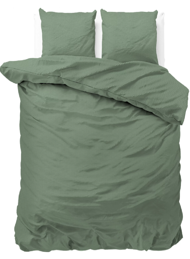 Dekbedovertrek Satin Point Groen - Microvezel