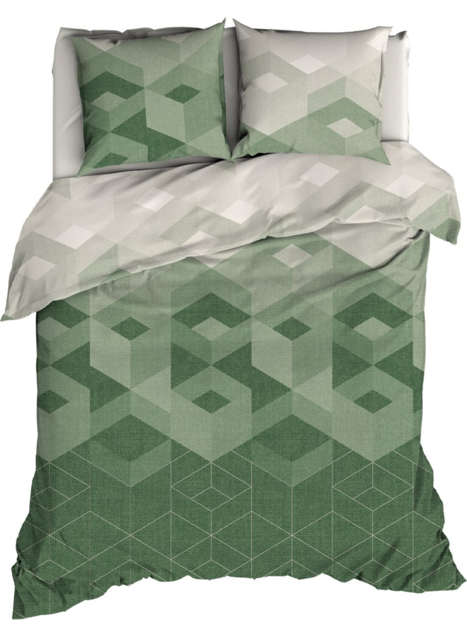 Dekbedovertrek Wallis Groen - Flanel
