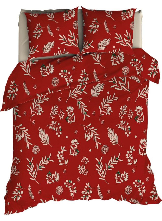 Romanette Dekbedovertrek Lizollo Rood - Flanel