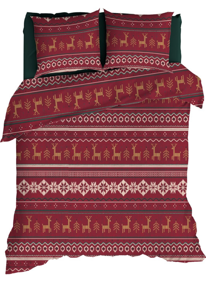 Dekbedovertrek Noelle Rood - Flanel