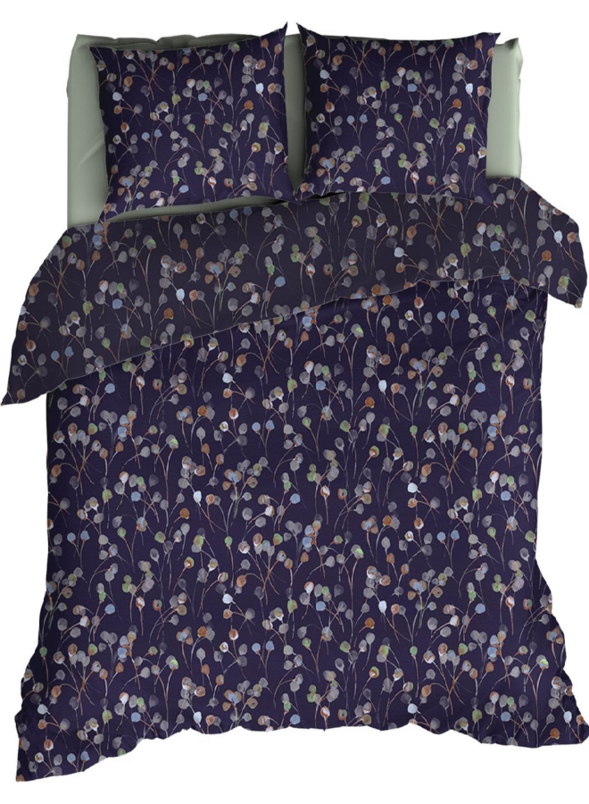 Romanette Dekbedovertrek Muriel Paars - Flanel
