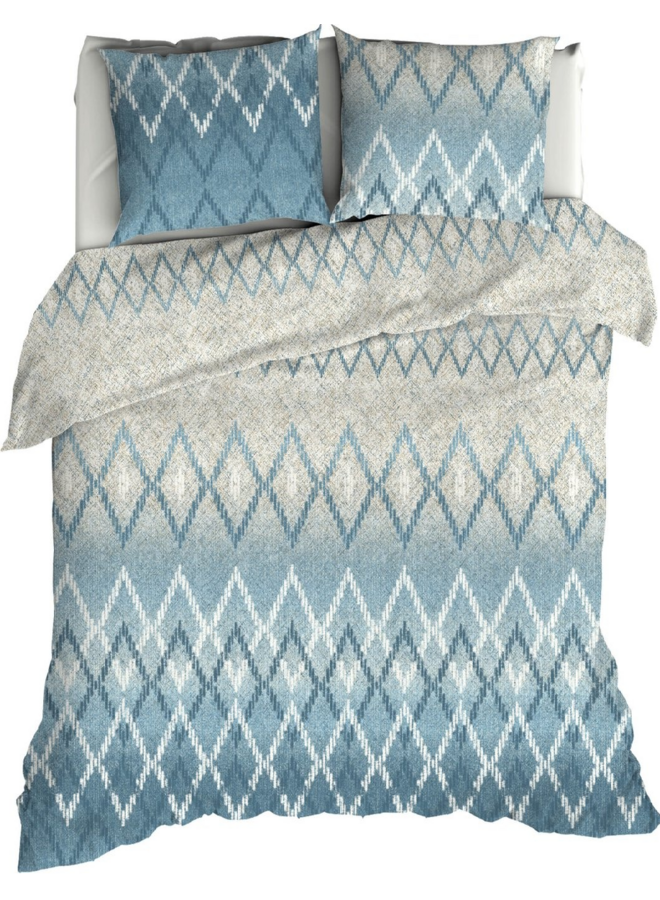 Romanette Dekbedovertrek Snuggle Blauw - Flanel