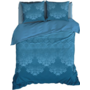 Satin d'Or Dekbedovertrek Baroque Teal - Katoensatijn