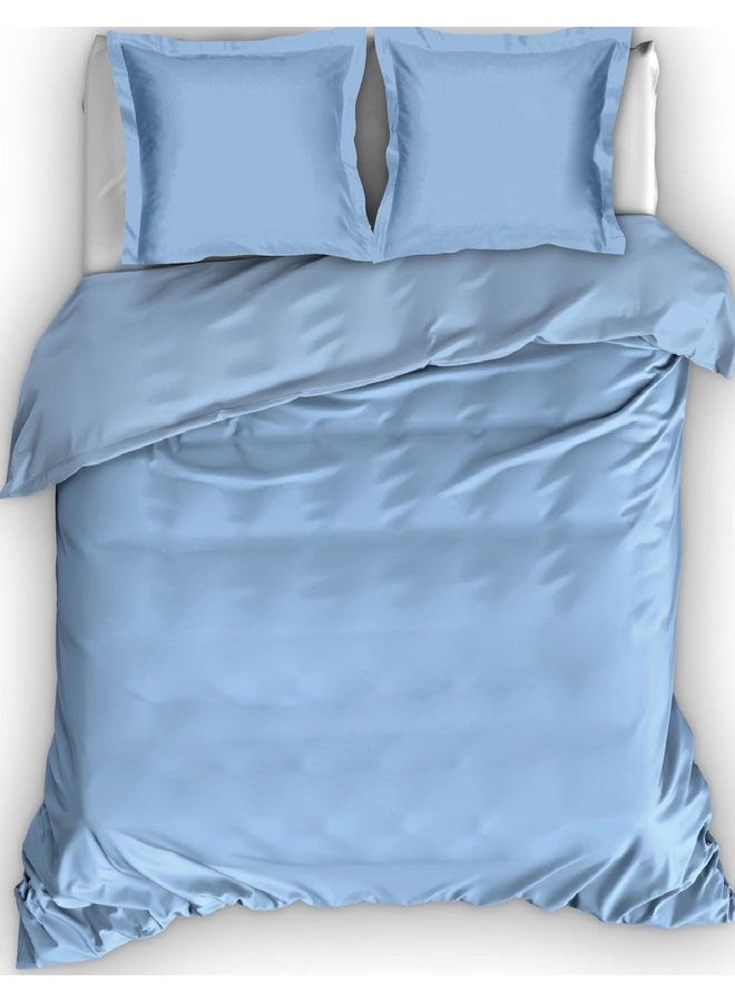 Cascina Colorini Dekbedovertrek Park Lane Blauw - Egyptisch Percale Katoen
