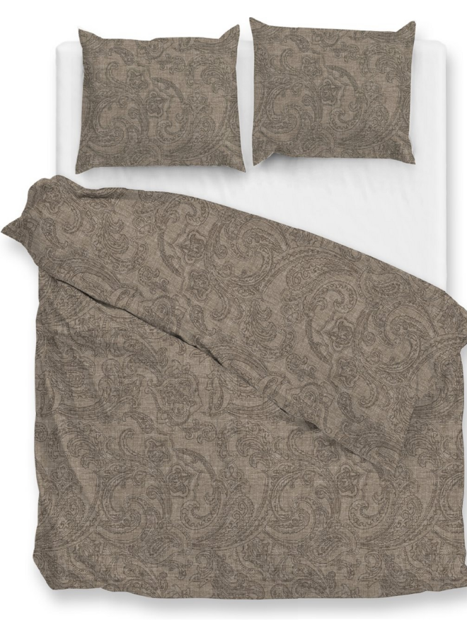 Dekbedovertrek Paisley-di-Lino Taupe - Katoen