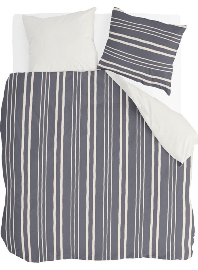 Dekbedovertrek Steady Stripes Blauw - Katoen
