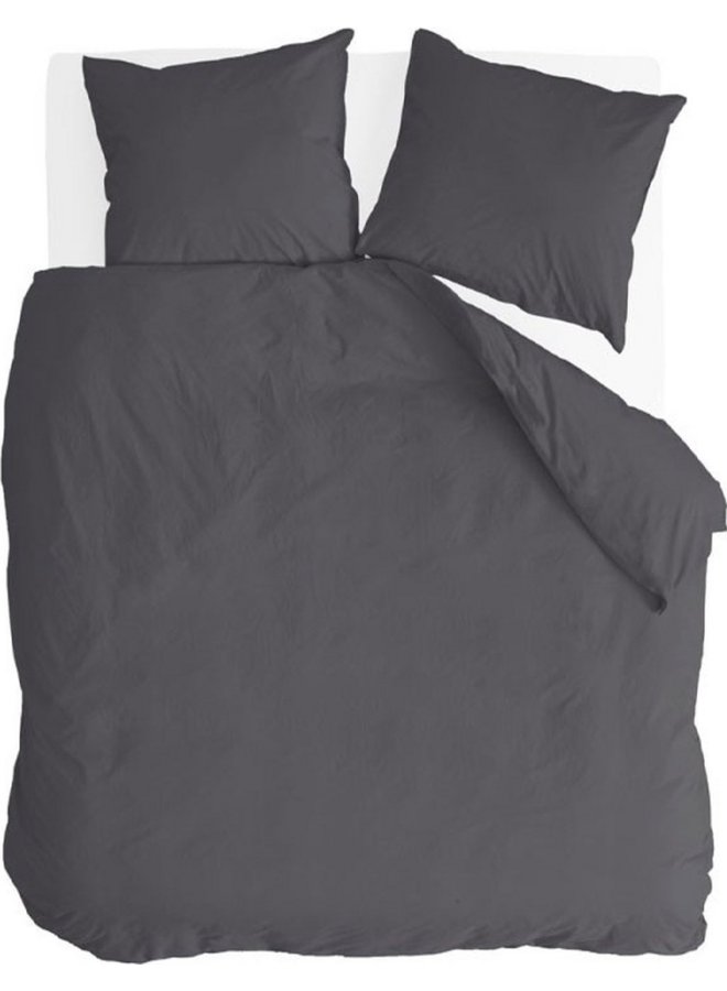 Byrklund Dekbedovertrek Go Velvet Antaciet - Velvet