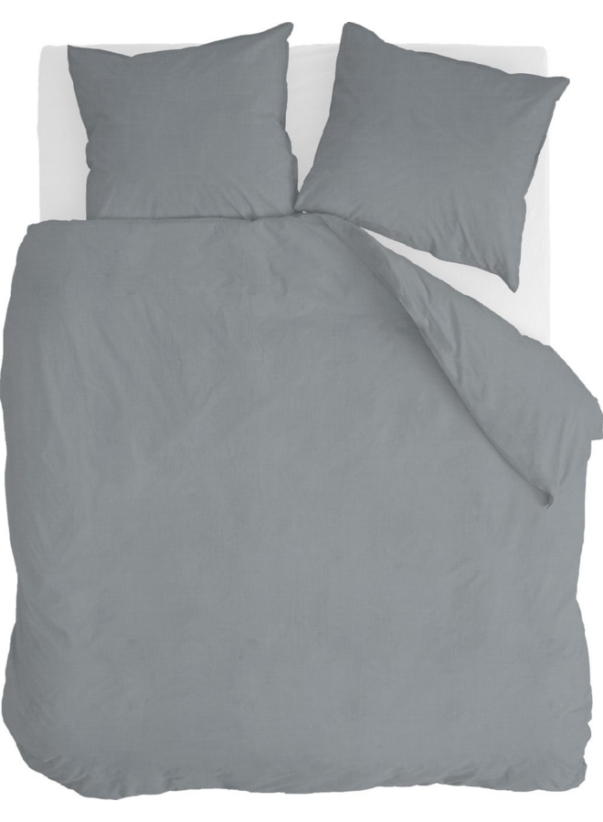 Walra Dekbedovertrek Vintage Cotton Grijs - Katoen