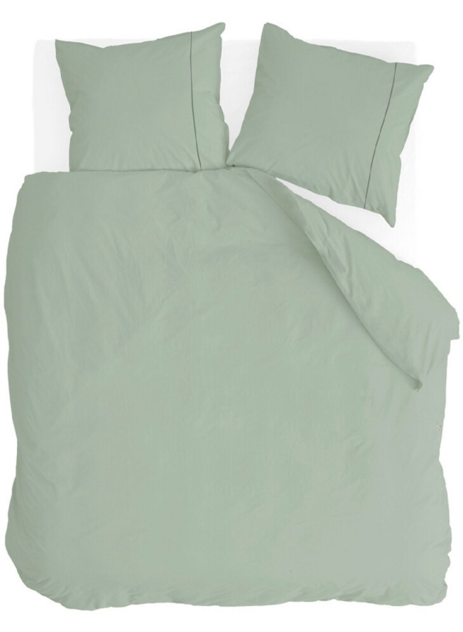 Walra Dekbedovertrek Remade Uni Essence Groen - Recycled Katoen