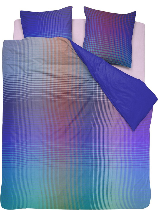 Damai Dekbedovertrek Rainbow Blauw - Katoensatijn
