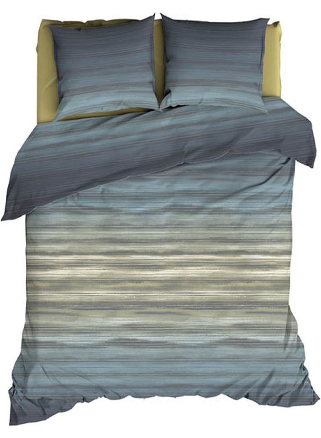 Satin d'Or Dekbedovertrek Fluvius Blauw - Katoensatijn
