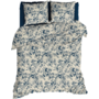 Satin d'Or Dekbedovertrek Guirlande Navy - Katoensatijn
