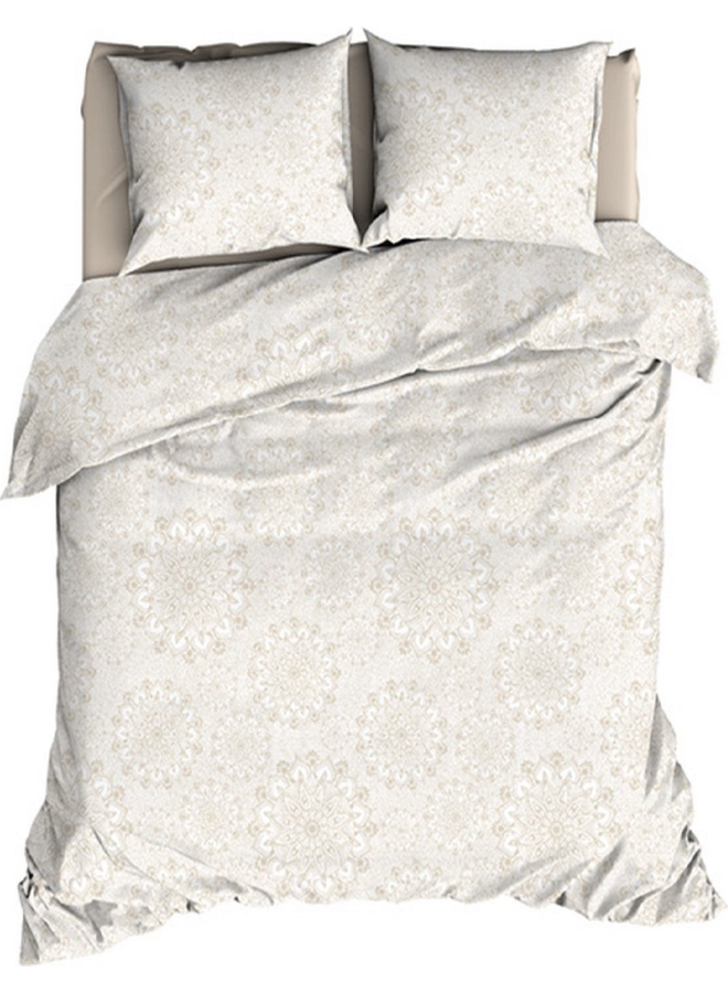 Satin d'Or Dekbedovertrek Dionne Creme - Katoensatijn