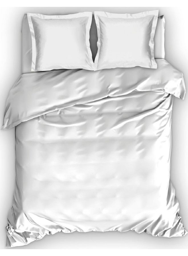 Cascina Colorini Dekbedovertrek Park Lane Wit - Egyptisch Percale Katoen