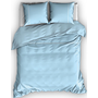 Cascina Colorini Dekbedovertrek Divina Blauw/Wit - Egyptisch Percale Katoen