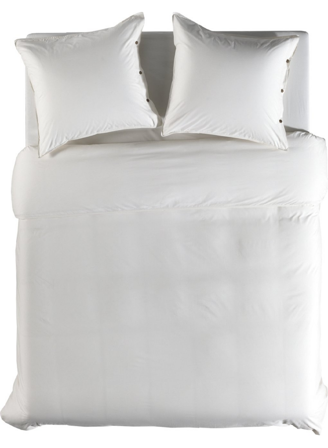 Yellow Dekbedovertrek Uni Creme - Percale Katoen