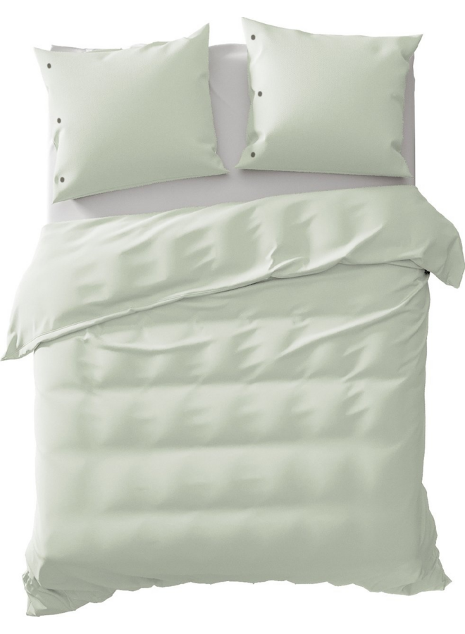 Dekbedovertrek Uni Mint Groen - Percale Katoen