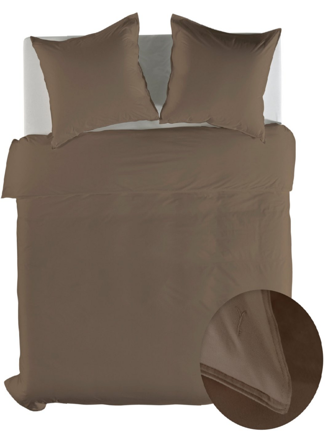 Dekbedovertrek Suite Zermatt Taupe - Katoen-Twill