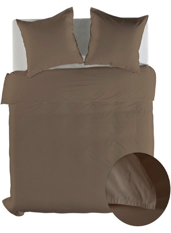 Dekbedovertrek Suite Nairobi Taupe - Gewassen Katoen