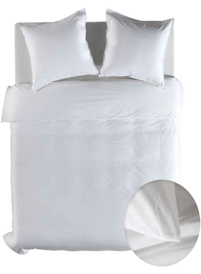 Yellow Dekbedovertrek Suite Mumbai Wit - Percale Katoen
