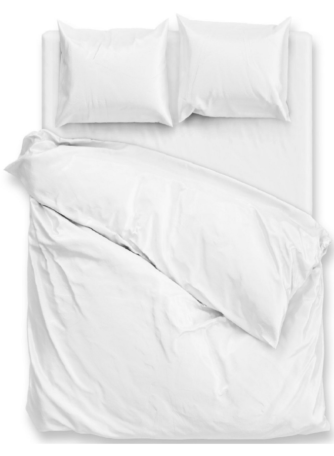 ZO! Home Dekbedovertrek Percalle Uni Wit - Percale Katoen