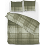 ZO! Home Dekbedovertrek Marley Groen - Flanel