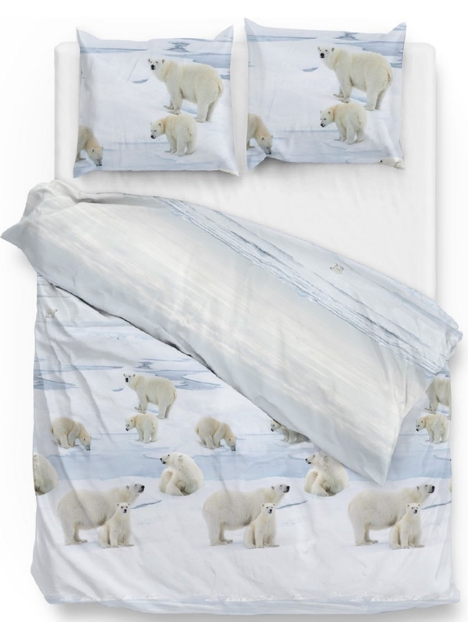 ZO! Home Dekbedovertrek Ber Blauw - Flanel