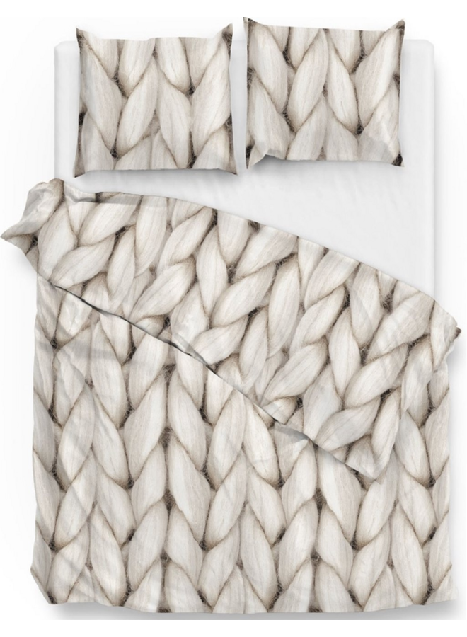 ZO! Home Dekbedovertrek Ayah Creme - Flanel