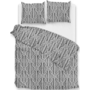 ZO! Home Dekbedovertrek Corda Grijs - Flanel