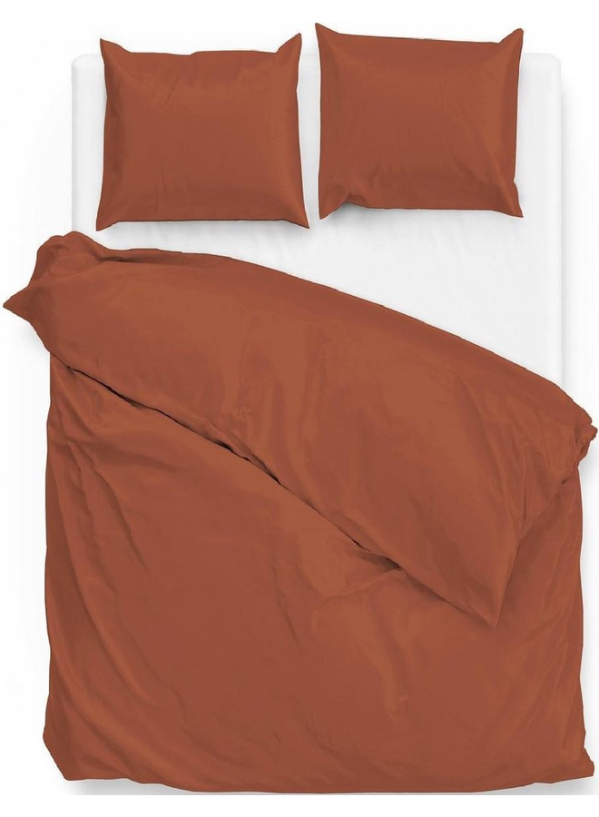 ZO! Home Dekbedovertrek Satinado Oranje - Katoensatijn