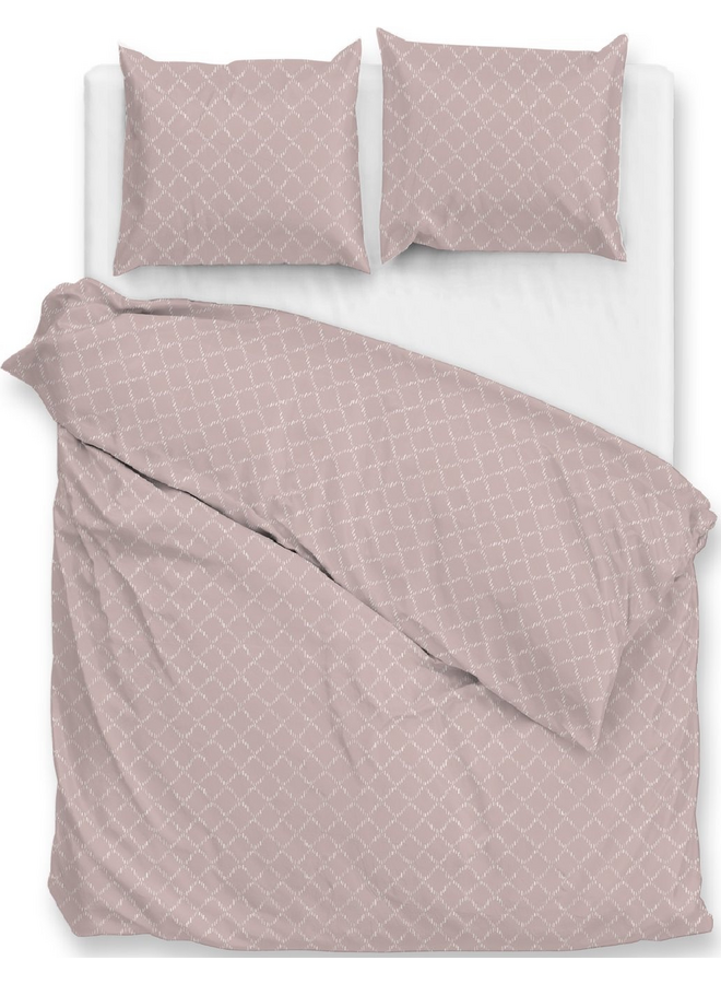 Dekbedovertrek Linea-di-Satinado Roze - Katoensatijn