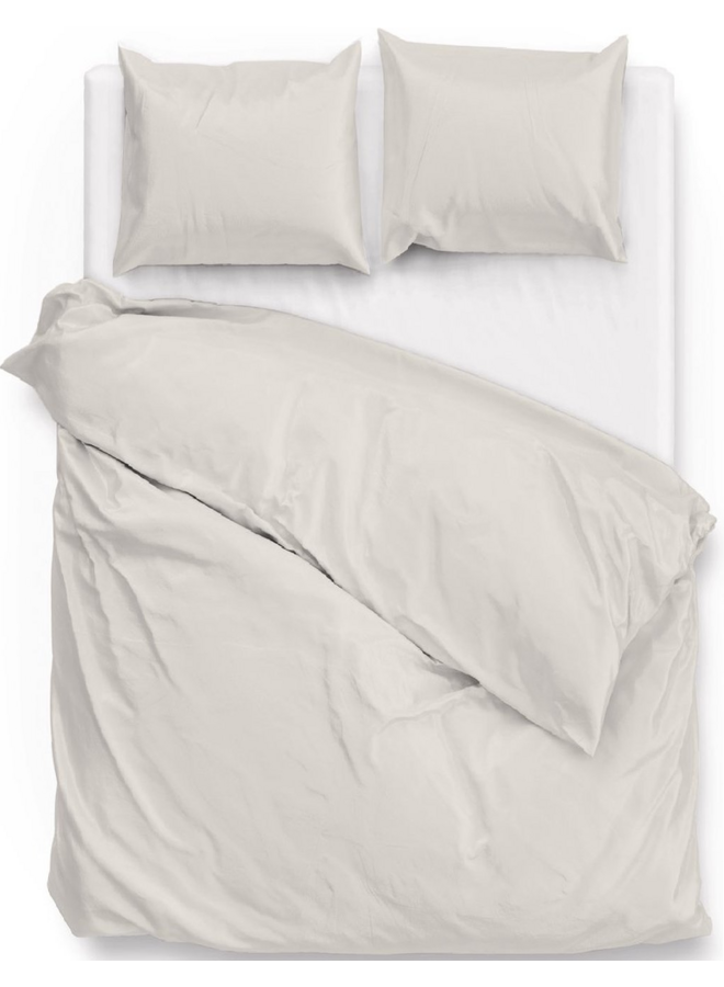 ZO! Home Dekbedovertrek Satinado Uni Creme - Katoensatijn