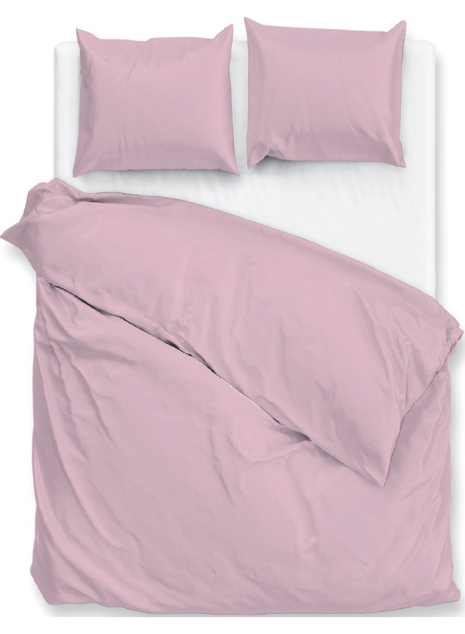 ZO! Home Dekbedovertrek Percalle Uni Roze -  Percale Katoen