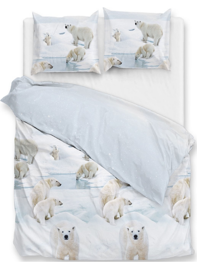 ZO! Home Dekbedovertrek Polare Blauw - Flanel